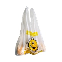 Gülenyüz Baskılı Orta Boy Rulo Poşet 1 Rulo 100 Adet 25 x 45 CM