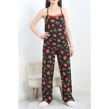 Seka Store Seka Yaka Dantelli Süprem Pijama Takımı Siyahçilek - 50192.1857. Çok Renkli