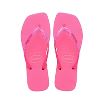 Square Glitter Neon Pink Kadın Terlik-4800 Neon Pink