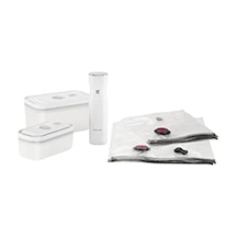 Zwilling Fresh & Save Vakumlu Başlangıç Seti Plastik/s/m, 7 Parça Açık-ahşap