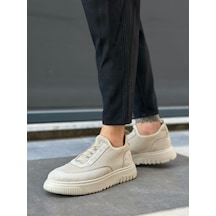 Pabucmarketi Bağcıksız Lastik Detaylı Triko Erkek Hi Sneaker Bej Bej Taban Renkli Pabucmarketi Bağcıksız Lastik Detaylı Triko Erkek Hi Sneaker Bej Bej Taban Renkli