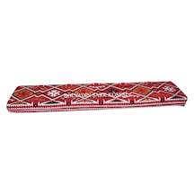 Erbasonline Mnd308-401 Şark Köşesi Kırmızı Halı Desenli Minder 140X40X10 Cm