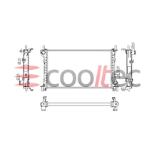 Su Radyatörü Ford Focus Otomatik 1998-2003 600 367 / 98ab 8005kf/ke