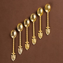 Porsima 4322 6lı Gold Metal Çay Kaşığı