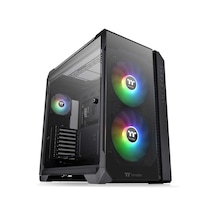 View 51 Tempered Glass Pencereli, 2x200mm Argb Ledli Siyah Midtower Kasası Ca-1q6-00m1wn-00