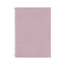 Le Color Puantiyeli Defter Çizgili Lila 17x24 Cm 124-Pembe