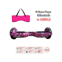 Citymate Hoverboard 6.5 İnch Elektrikli Kaykay Scooter Full Ledli Bluetooth Hoparlörlü Çanta Hediye D13