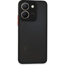 Vivo Y36 İçin Uyumlu Buzlu Tasarım Renkli Tuş Mat Tasarım Sararmaz Kılıf