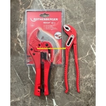 Rothenberger Pro X Pprc Plastik Boru Kesme Makası 42mm Ayarlı Fort Pense 2li Set