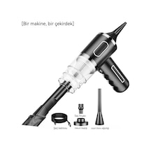 Mini Akülü Elektrikli Süpürge Tek Çekirdekli Siyah 003