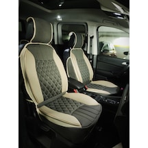 Opel Corsa C Lüx Oto Koltuk Minderi Ön Arka 5'li Set Elegance Serisi Koyu Bej