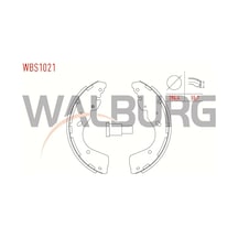 Walburg Fren Pabuc Balata Arka Toyota Hı-lux Pıck Up Tgn1 Ggn2 Ggn1 Kun2 Kun1 2.5 D-4d 4x4 Levyelı 295x61,4 Mm 2005- / Hılux Pıck Up 2.5 D 2005-201