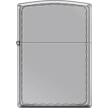 Zippo Armor Scalloped Border Dizayn Çakmak Gri