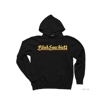 Blind Guardian Siyah Kapşonlu Sweatshirt Hoodie Gri