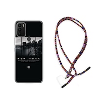 General Mobile Gm21 Plus Kılıf Rasta Boyun Askılı New York 1612