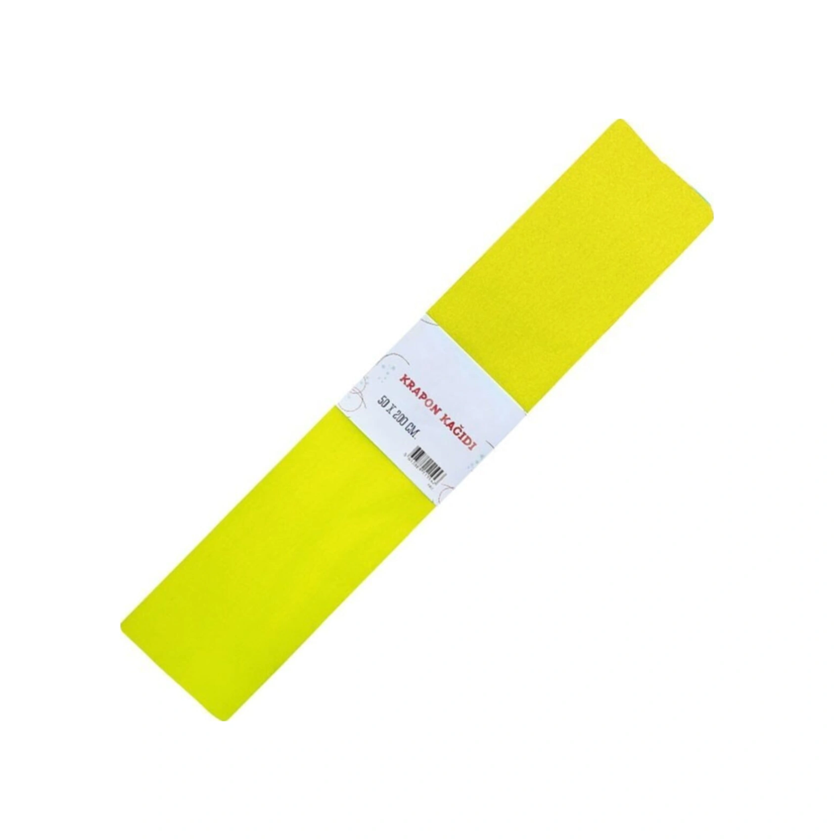 Renkli Krapon Kağıdı 50cm X 2mt Sarı 10 Lu Paket 9129