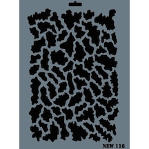 Rich New Seri N-116 Stencil 35x25 Cm - Rxlu-287591 Renkli