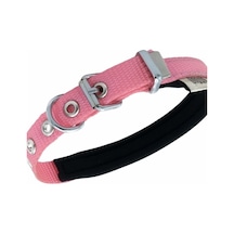 Doggie Konfor Dokuma Boyun Tasması Pembe 1.5 x 25-30 CM Pembe