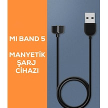 Siyah Xiaomi Mi Band 5 Usb Şarj Kablosu-zore