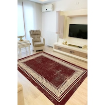 Eliana Home Dijital Baskı Yıkanabilir Kaymaz Taban Salon Halısı Ve Yolluk Rvg0832-fnl42 Bordo