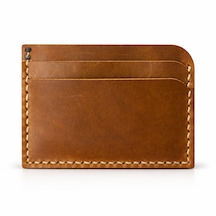Oakco Leather Hakiki Deri Handmade Kahverengi-yeşil Kartlık Sütlü Kahverengi