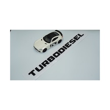 Turbodiesel Bagaj Siyah Abs Yazı Logo Amblem Benz Ile Uyumlu