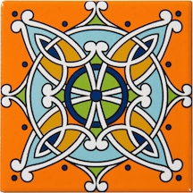 Can Seramik – 10x10 Cm. Cç-90 Kütahya Çini Karo 5'li 1 Paket