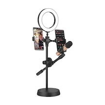 Dual Small Light Işıklı Telefon Tutucu 9cm Ring Light