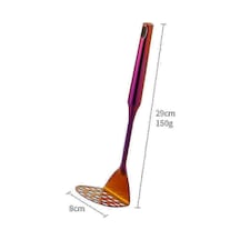 Yapışmaz, Sağlam Ve Dayanıklı Bütün Şekilli Gıda Ezici El Mutfak Yardımcısı İçin Paslanmaz Çelik Patates Ezici, 1 Adet Phantom Kırmızı