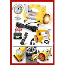Pratik 12v Full Taşınabilir 150 Psı Araba Oto Araç Lastik Şişirme Pompası Metal Gövde Kompresör Set