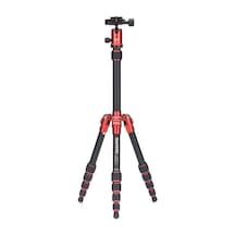 Benro Mefoto A0350Q0R Backpacker Travel Tripod Kit (Red)