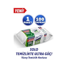 Solo Ultra Güç Sedir & Yasemin Yüzey Temizleme Mendili 100 Yaprak