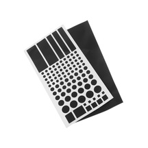 Mufunye Siyah Işık Engelleyici Pvc Sticker - Otomatik Yapışkan 2 Adet Kesikli + Tam 20.7x11cm Işık Gizleme Filmi Siyah