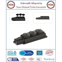 Kauçuk Monofaze 1x16 Amper - 220 Volt Topraklı Üçlü Grup Dişi Fiş