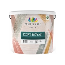 Pamukkale Silikonlu Tenis Kort Zemin Boyası 15 Lt Ral 1023 Trafik Sarısı