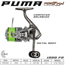 Portfish Puma 1000 Fd Olta Makinası