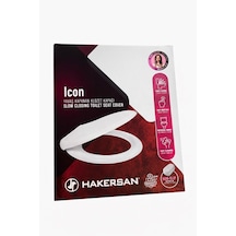 Hakersan Icon Yavaş Kapanan Klozet Kapağı Beyaz