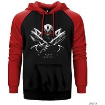 Zed In Dark Kırmızı Reglan Kol Kapşonlu Sweatshirt Kırmızı