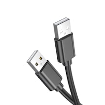 Microcase Usb A To Usb A İki Ucu Erkek Çift Taraflı Usb 2.0 Kablo 30 Cm Al4773 Siyah