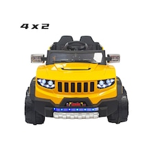 Akar Oyuncak İznik 4x2 12 Volt Uzaktan Kumandalı Akülü Suv Çocuk Arabası Sarı