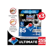 Finish Ultimate Bulaşık Makinesi Deterjanı Kapsül Tablet 255 Adet (85 x 3)