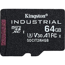 Kingston Endüstriyel Microsd -64 Gb Microsdhc Endüstriyel C10 A1 Pslc Kart Adaptörsüz Tekli Paket - Sdcıt2/64gbsp
