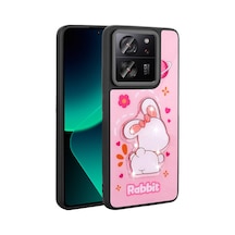 Zore Mi 13t Pro Kılıf Parlayan Kabartmalı İkonik Figürlü Ogaa Amas Silikon Kapak - Pembe