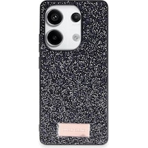 Onegif Xiaomi Redmi Note 13 Pro 4g Bright Simli Kapak - Siyah -