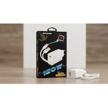 Sprange 120w Turbo Hızlı Şarj Cihazı Adaptör Ve 6a Type-c Kablo Seti Pt-x120 120w Type-c