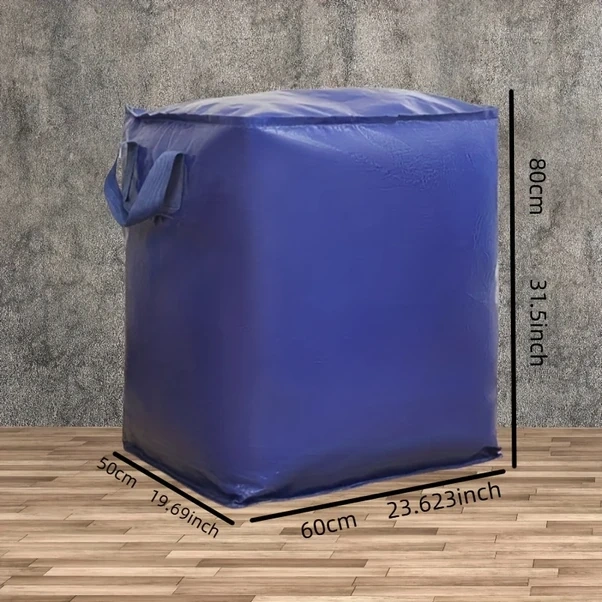 Willowhaven Mavi 63.4 Gal Kapaklı Dayanıklı Saklama Çantası Yatak Altı Tekerlekli Mavi