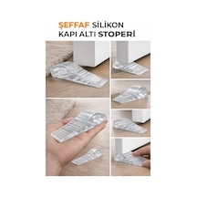 Şeffaf Silikon Kapı Altı Stoperi Tutucu Kapı Durdurucu
