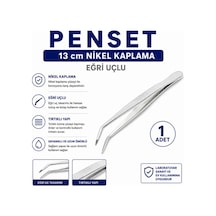 Penset Eğri Uçlu 13 Cm Nikel Kaplama