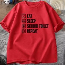 Flood Of Style Bring The Boom Graphic T Shirts Meme Cotton Short Sleeve T-shirt For Men Casual O Neck Knitte Kırmızı