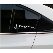 Oto Sticker Renault Kangoo Nabız Kalp Atışı Sticker 2 Adet